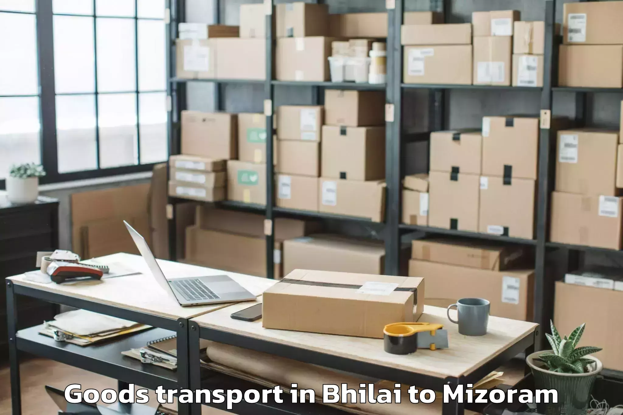 Trusted Bhilai to Khawhai Goods Transport